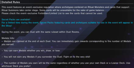 Master Duel - Ritual Festival Rules