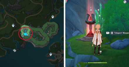 Genshin - Erinnyes Forest Hidden Waypoint Location