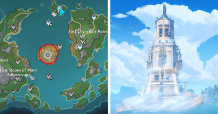 Genshin - Tower of Gestalt Location
