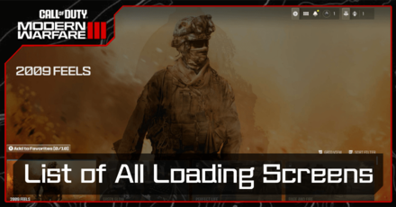 Modern Warfare 3 - List of All Loading Screens