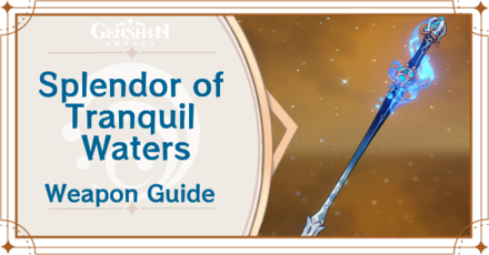 Genshin Impact - Splendor of Tranquil Waters Sword