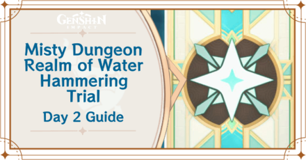 Genshin Impact - Misty Dungeon Realm of Water Hammering Trial Day 2 Guide
