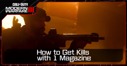 CoD MW3 - How to Get Kills with 1 Magazine