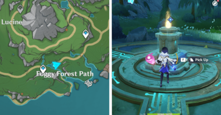 Genshin - Foggy Forest Path Teardrop Key