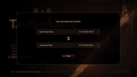 Tales of Arise - Saving as Local Save Data