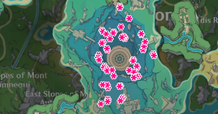 Genshin - Dewdrop Recommended Location - Morte Region Underwater