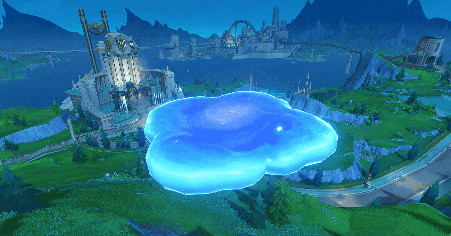 Genshin Impact - Floating Crystal Platforms