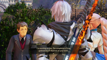 Tales of Arise - Beyond the Dawn Gourmet Sage Wind of the New World Talking to Gourdeno
