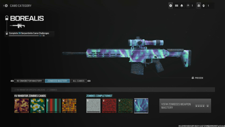 Modern Warfare 3 - Borealis Camo Menu