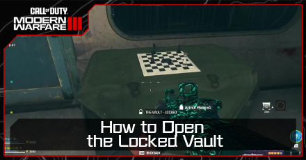CoD  MW3 - How to Open the Locked Vault