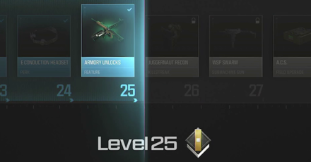 Modern Warfare 3 - Armory Unlock at Level 25