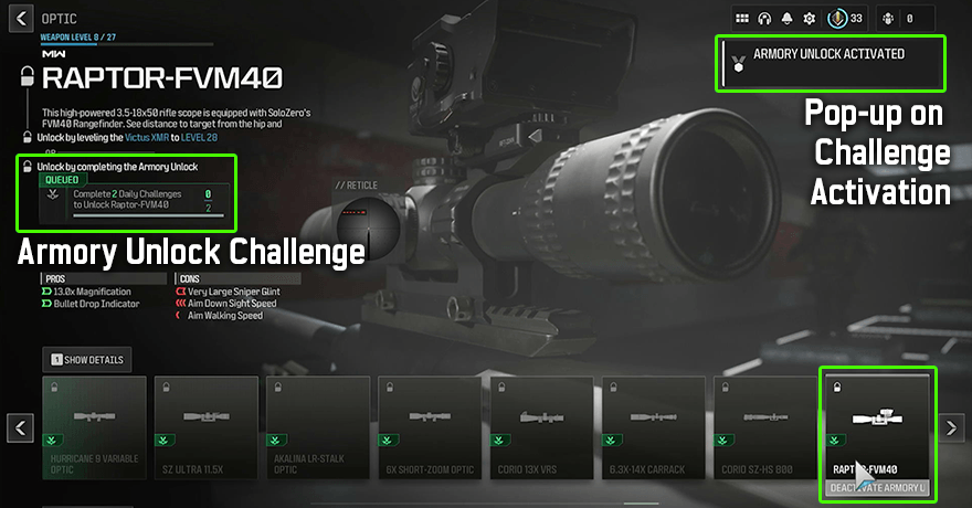 Modern Warfare 3 - Armory Unlock Challenge for Attachments