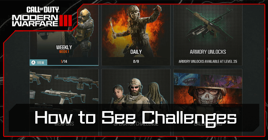 MW3 How to See Challenges