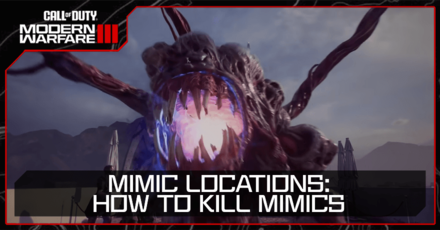 MW3 Zombies - Mimic Locations How to Kill Mimics