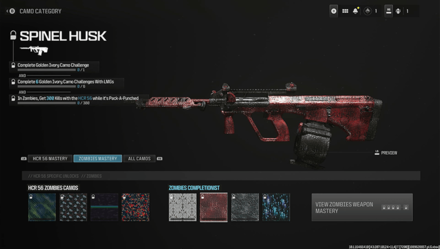 Modern Warfare 3 - Spinel Husk Camo Menu