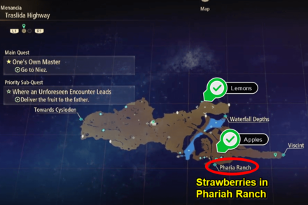 Tales of Arise - fruit locations