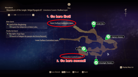 Tales of Arise - Limestone Cavern: Shallow Layer Map