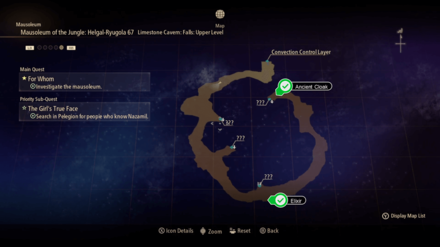 Tales of Arise - Limestone Cavern: Falls: Upper Level Map