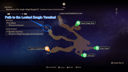 Tales of Arise - Limestone Cavern: Innermost Area Map