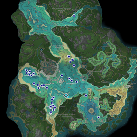 Genshin Impact - Xenochromatic Blubberbeast Map Location