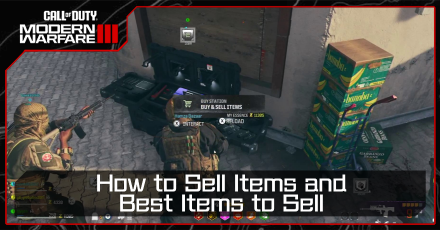 MW3 How to Sell Items and Best Items to Sell