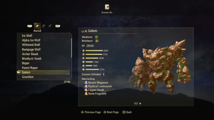 Tales of Arise Beyond the Dawn - Path of the Potter Dohalim Character Sub-Quest Golem Drop