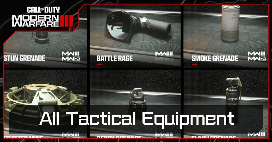 Modern Warfare 3 - All Tactical Equipment
