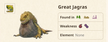Monster Hunter Now - Great Jagras Materials