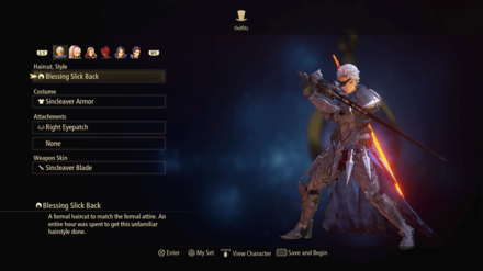 Tales of Arise Beyond the Dawn - Outfit Settings in New Game Plus