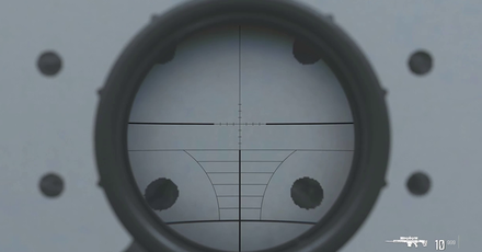 MW3 - KR Katt-50 8X Scope Reticle View