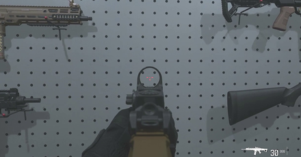 MW3 - Caucasus Reflex Sight Reticle View