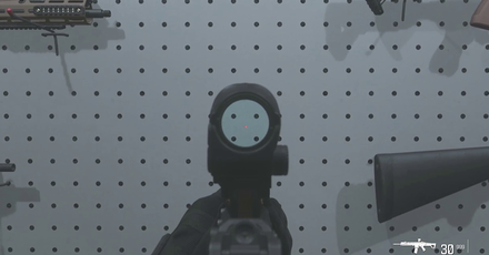 MW3 - KR V4 1X Riser Reticle View