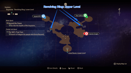 Tales of Arise Beyond the Dawn - Revolving Ring: Lower Level Map