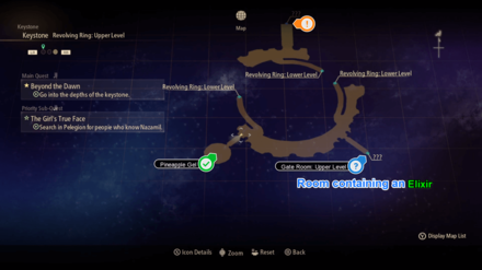 Tales of Arise Beyond the Dawn - Revolving Ring: Upper Level Map
