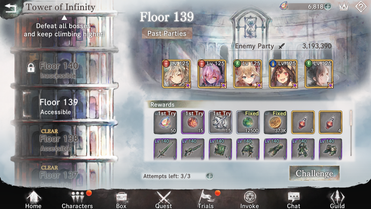 Tower of Infinity - MementoMori