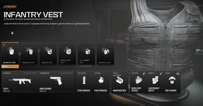 Modern Warfare 3 - All Vest Perks