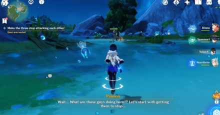 Genshin - Make the three stop attacking each other