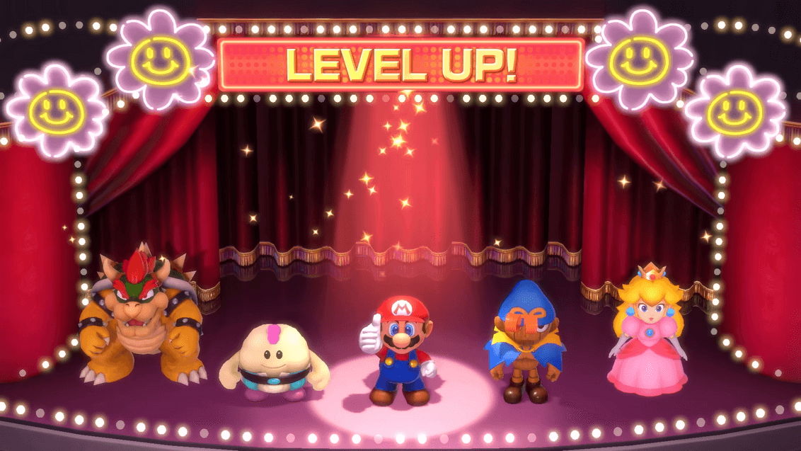 Super Mario RPG - Level Up Screen