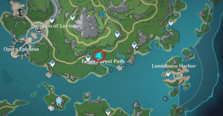 Genshin - Radiant Spincrystal 116 Map