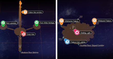 Tales of Arise Beyond the Dawn - Youthful Floor Sloped Corridor and Balcony Maps