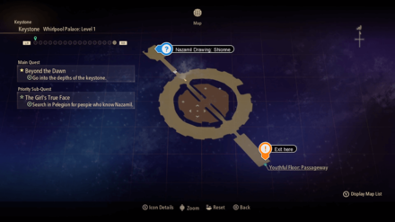 Tales of Arise Beyond the Dawn - Whirlpool Palace: Level 1 Map