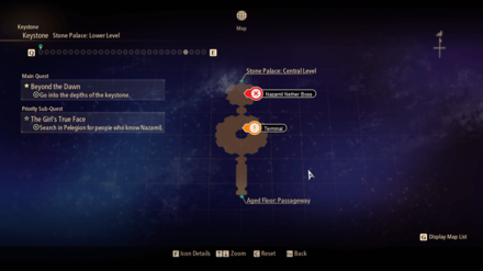 Tales of Arise Beyond the Dawn - Stone Palace: Lower Level Map