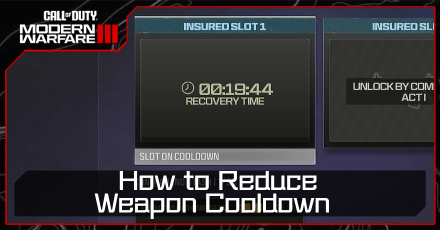 Modern Warfare 3 - How to Reduce Weapon Cooldown