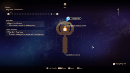 Tales of Arise Beyond the Dawn - Ziern Shrine Map