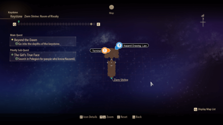 Tales of Arise Beyond the Dawn - Ziern Shrine Room of Rivalry Map