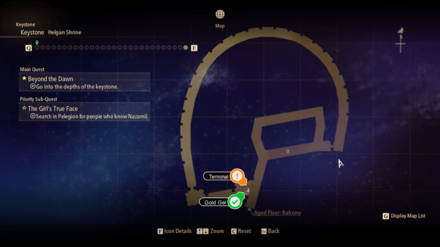 Tales of Arise Beyond the Dawn - Helgan Shrine Map