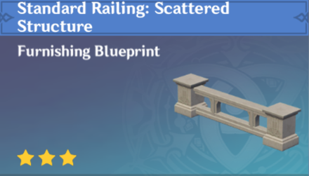 Genshin Impact - How to Get Standard Railing: Scattered Structure Furnishing