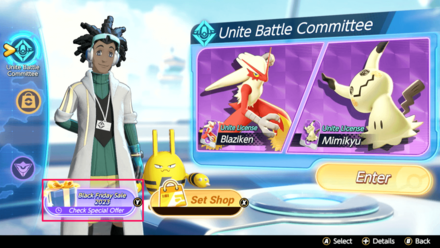 Pokemon UNITE - Black Friday Sale in Shop Screen.png