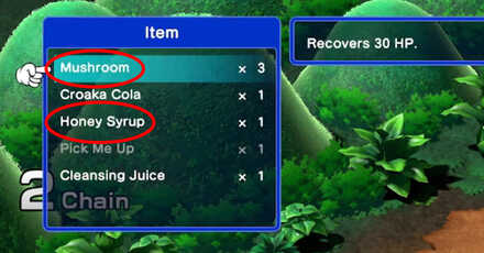 Super Mario RPG Remake - Prepare Mushrooms and Honey Syrups