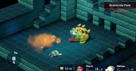 Super Mario RPG Remake - Belome Using Scarecrow Funk